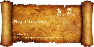 Mag Piramusz névjegykártya